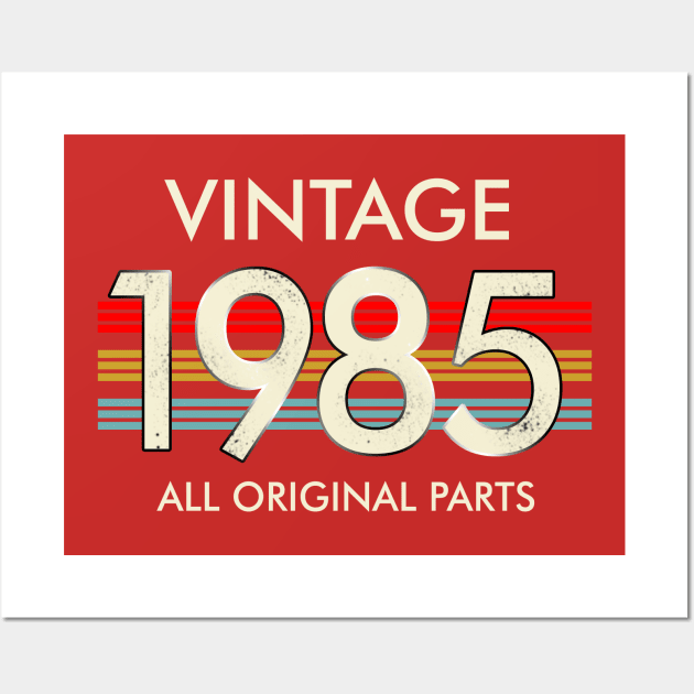 Vintage 1985 All Original Parts Wall Art by louismcfarland